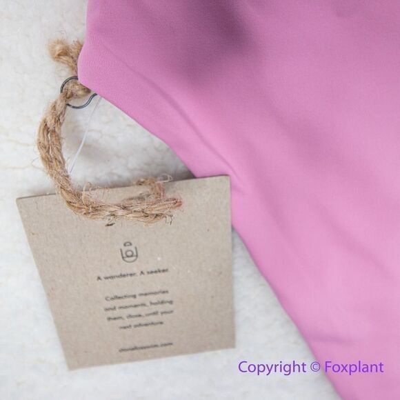 NEW Stone Fox Swim Juniper high waisted bikini bottoms, pink, size XS - Picture 6 of 8